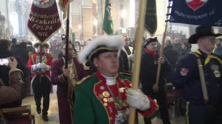 Friedensgottesdienst der Karnevalisten 2024  Auszug aus der Stadtpfarrkirche Fulda [upl. by Rolyt43]