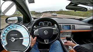 Jaguar XF 30 Diesel 211 HP 2011  X250  POV Test Drive  German Autobahn [upl. by Torbart369]