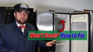 Frigidaire Refrigerator Wont Cool but Freezer is Fine  How to Inspect and Test [upl. by Elac385]