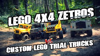 LEGO 42129 4x4 Zetros VS Custom LEGO Trial Trucks [upl. by Lennox]