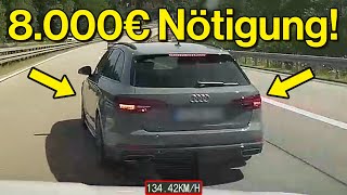 220kmh auf Standstreifen 8000€Nötigung und Irres Überholen  Dashcam Deutschland 050  germany [upl. by Giuditta]