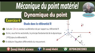 Dynamique du point matériel exercice 4 [upl. by Jabin47]