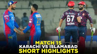 Short Highlights  Karachi Kings vs Islamabad United  Match 15  HBL PSL 9  M2A1A [upl. by Goat]