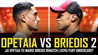 JAI OPETAIA VS MAIRIS BRIEDIS 2  VACANT IBF TITLE  USYKFURY UNDERCARD [upl. by Mapes]