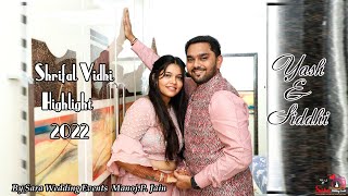 Shrifal Vidhi Cinematic Highlight 2022  Yash amp Siddhi  Sara Wedding Events [upl. by Asiole]