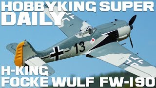 HKing Focke Wulf FW190 Butcher Bird EPO 1600mm 63quot PNF  HobbyKing Super Daily [upl. by Ayikin]