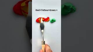 RedYellowGreen Color mixing oddlysatisfiying colormixing satisfying [upl. by Woermer]