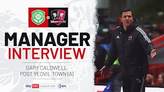 💬Gary Caldwell post Yeovil Town A  Exeter City Football Club [upl. by Gershom]