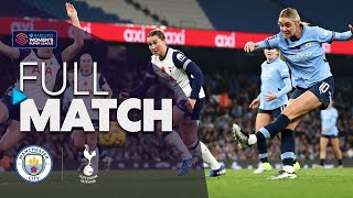 Full Match Manchester City v Tottenham Hotspur  Barclays WSL 202425 [upl. by Yla]