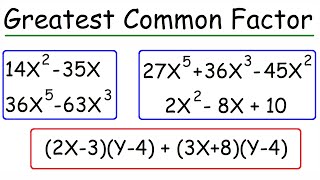 How To Factor The Greatest Common Factor In a Polynomial  Algebra [upl. by Melly]