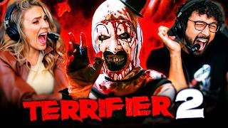 It Doesnt StopTERRIFIER 2 2022 MOVIE REACTION FIRST TIME WATCHING Art The Clown [upl. by Nlyak]