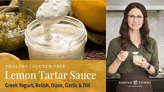 EASY Healthy Greek Yogurt Tartar Sauce Recipe for Fish [upl. by Capello]