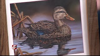 Local Artist enters Federal Duck Stamp Competition [upl. by Suki]