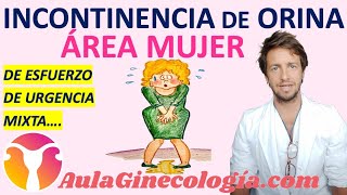 INCONTINENCIA DE ORINA DE ESFUERZO DE URGENCIA MIXTA  Ginecología y Obstetricia [upl. by Kal]