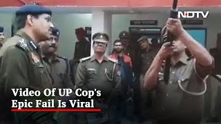 Thats Not How You Load A Gun Video Of UP Cops Epic Fail Is Viral [upl. by Vitia]