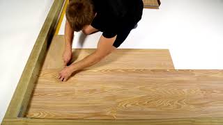 How To Cut Loose Lay Vinyl Planks  2 [upl. by Craggy]