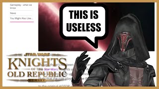 These Articles Are Pointless  KOTOR Remake Update [upl. by Asserak565]