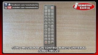 CÓMO PROGRAMAR CONFIGURAR CONTROL REMOTO UNIVERSAL CHUNGHOP RMA1E JUMBO HRCU01 TAGWOOD [upl. by Elston]