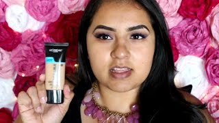 Loreal Infallible Pro Glow Foundation Review 208 Sun Beige  Dry Skin [upl. by Hecht]