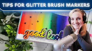 Multiple Ways to Use Waterbased Glitter Markers [upl. by Buke525]