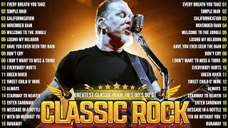 Best Of Classic Rock Songs Of All Time🔥ACDCBon JoviMetallica Guns N Roses U2⚡Classic Rock Songs [upl. by Jerrol]