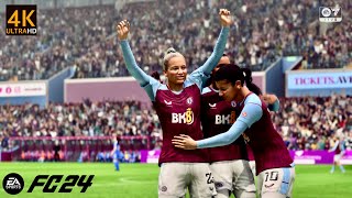 ASTON VILLA vs LEICESTER CITY  BARCLAYS WOMEN’S SUPER LEAGUE  FC24 PS5 4K GAMEPLAY [upl. by Pokorny912]