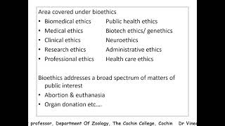 Bioethics Part 1 Introduction to bioethics [upl. by Rakabuba]