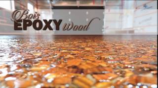 BoisEpoxyWood Revetement epoxy avec flocons de bois [upl. by Agnese]