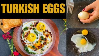 Turkish Egg Recipe Turkish Breakfast Recipe How to make turkish eggs by Amber ka kitchen [upl. by Dnalyram852]