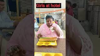 Girls at hotel vs in home🤣🤣🤣difference by Apolucky Entertainments shorts trending comedy [upl. by Kariotta]