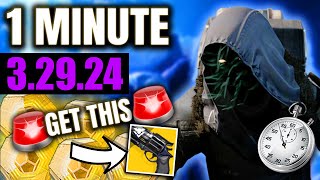 🚨 GOD ROLL HAWKMOON at XUR 🚨 Xur in 1 Minute 32924 [upl. by Enois]