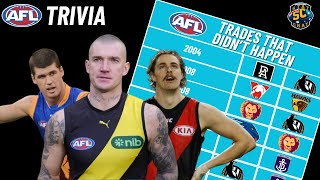 The BIGGEST AFL Trades that DIDNT Happen AFL Trivia [upl. by Navinod]