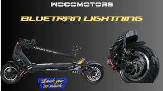 bluetran lightning 72v 35ah electric scooter for adult [upl. by Uziel]