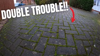 GIANT shared driveway clean amp Indian sandstone patio drainage NIGHTMARE [upl. by Notlimah267]