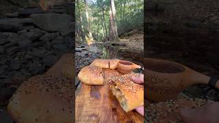 Tavuk Fajita Ekmeği 🥖  Cooking Chicken Fajita Bread Outdoors [upl. by Oremoh521]