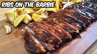 COSTELINHA ASSADA COM BARBECUE IGUAL DO OUTBACK  Ribs on the Barbie  Novatos na Cozinha [upl. by Demahom]