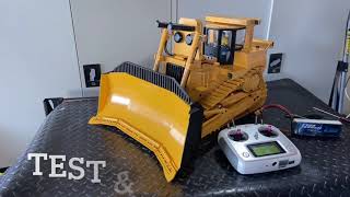 CSMI U BLADE DXR2 114 RC Dozer unbox fit and test [upl. by Nahsab]