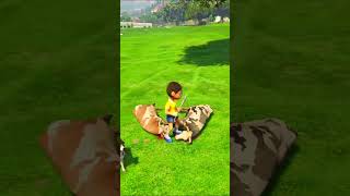 GTA V  SPIDER MAN SAVING COWS 😯 shorts gta [upl. by Nawak]