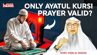 Can We Recite ONLY AYATUL KURSI In Any SALAT  Sheikh Assim Al Hakeem [upl. by Tybi]