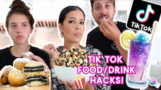 WE MADE THE MOST VIRAL TIK TOK FOOD amp DRINK HACKS [upl. by Stolzer]