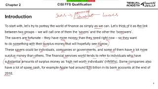 CISI Fundamentals of Financial Services Chapter 2 [upl. by Nerred]