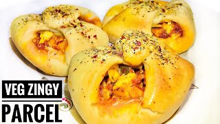 Veg Zingy Parcel Recipe  Paneer Parcel  Trending innovative food  4K Food  4K Recipes [upl. by Levina]