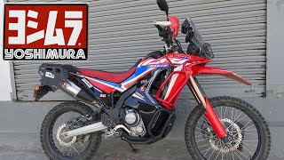 Yoshimura Exhaust on Honda CRF 300 Rally  Installation and Overview [upl. by Neersin604]