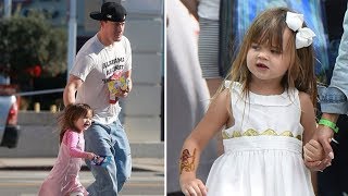 Channing Tatum amp Jenna Dewans Daughter Everly Tatum 2017 [upl. by Leroj373]