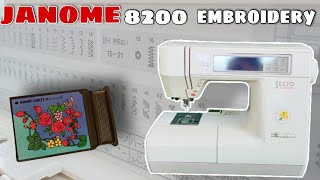 Secio janome 8200 model embroidery how to work ماڈل سے پھول بنائیں8200 جنومی Al sadat machines [upl. by Dnalkrik]