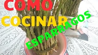 como cocinar espárragos  RECETAS ESPÁRRAGOS DE CAMPO [upl. by Needan448]