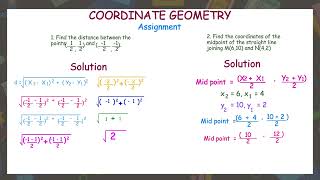 Coordinate Geometry Assignment Solutions  Easy Pass Series [upl. by Dannie]