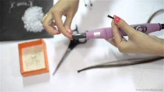 How to pre bond human hair on Italian Keratin Glue [upl. by Artek]