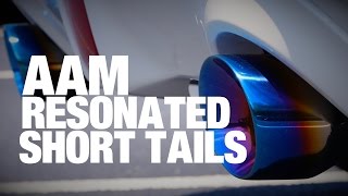 AAM Resonated Short Tail Exhaust Before amp After Nissan 370z [upl. by Haeluj]