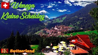 Wengen to Kleine Scheidegg amazing train ride 2023 [upl. by Puduns]